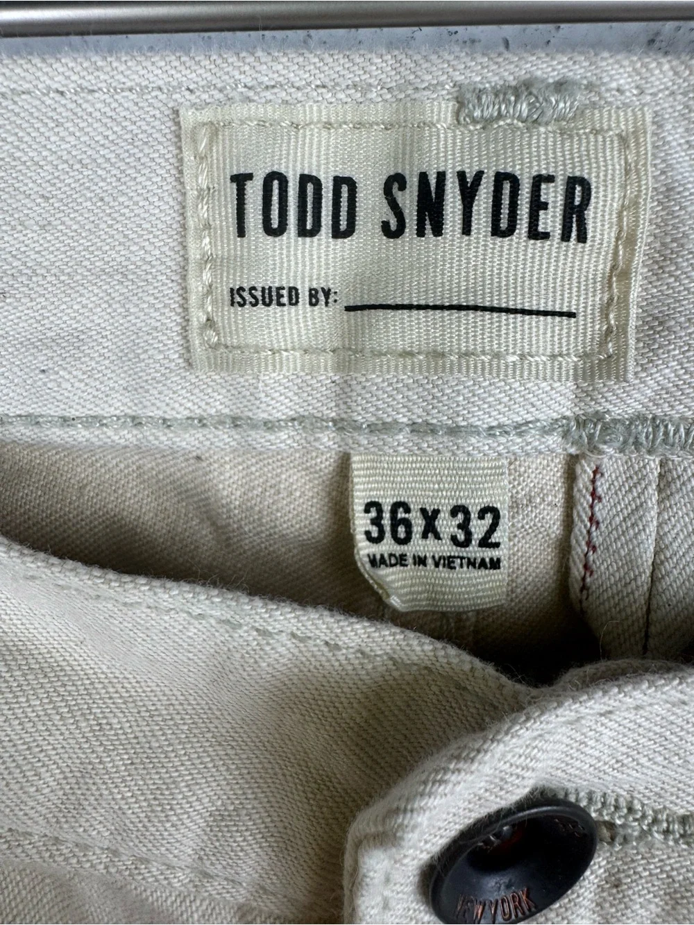 Todd Snyder Slim Lightweight Japanese Selvedge Denim Jeans Canvas 36x32